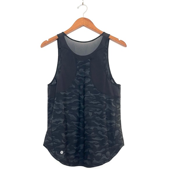 Lululemon Sculpt Tank II in Sequoia Camo Print Deep Coal Black - Picture 6 of 7